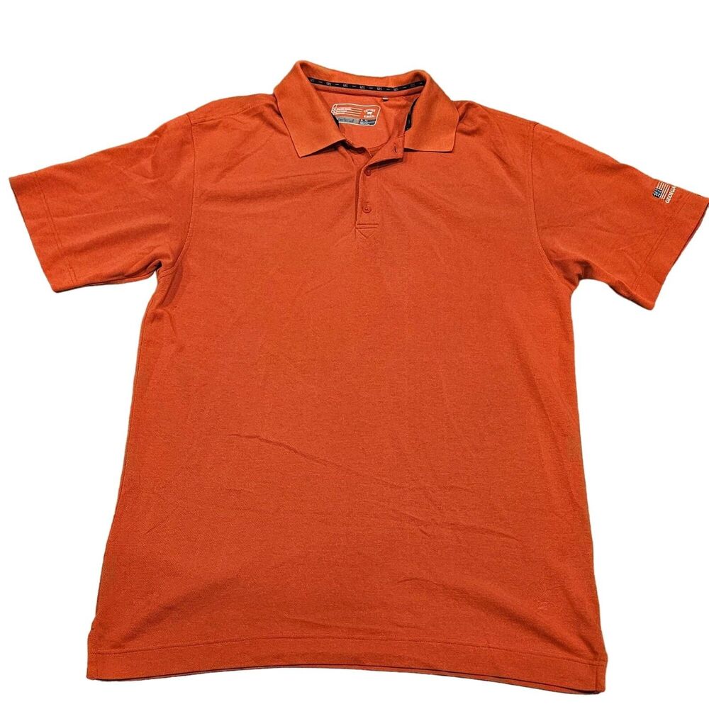 Cutter&Buck DryTec Men's Orange Short Sleeve Polo Shirt Size XL